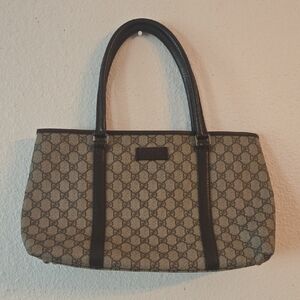 Gucci Brown Monogram Shoulder Bag